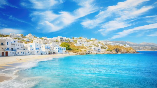travel greek island retreats illustration landscape sea, europe beautiful, mediterranean greece travel greek island retreats