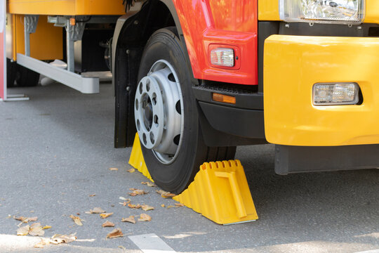 Recoil is installed under wheel of truck. Security. 