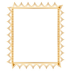 Rectangle golden frame border