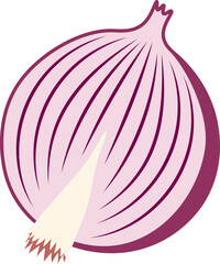 red onion isolated