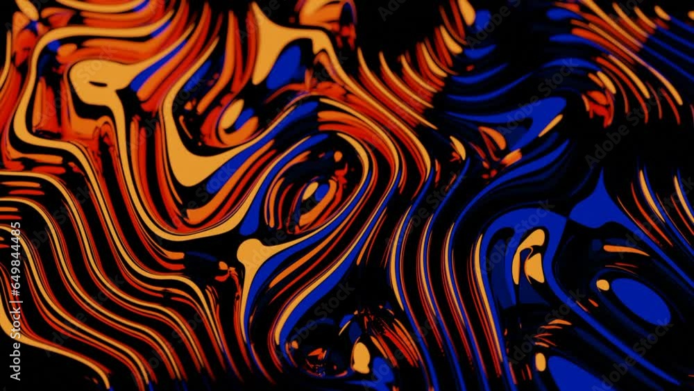 Aufkleber abstract wavy gradient background. design. bending glossy stripes creating moving shapes.