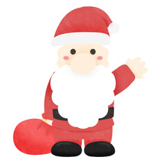 Santa Claus on transparent background