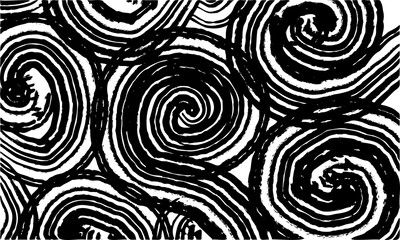 artistic black swirl stroke pattern