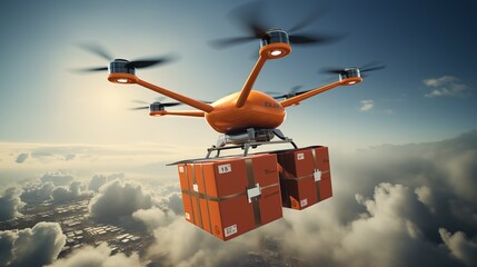 Automated Drone Deliveries, Flying, Delivering Orders