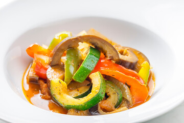 still life of French ratatouille