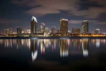 Fototapeta na wymiar Cityscape of San Diego. Generative AI