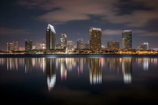 Cityscape of San Diego. Generative AI