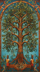 Tree of Life MALAGASY Art Wallpaper V