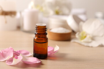 spa still life with essential oil