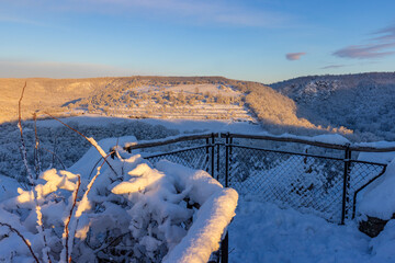 Nine Mills Viewpoint near Hnanice, NP Podyji, Southern Moravia, Czech Republic
