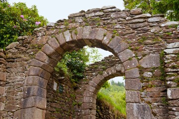 Fototapeta na wymiar Archways Built Of Stone; County Wicklow, Ireland