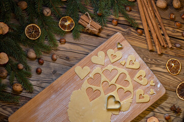 making of the Christmas cookies