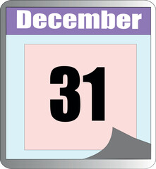 every day of December in different colors