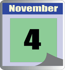 every day of November in different colors