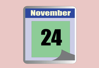 every day of November in different colors