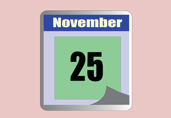 every day of November in different colors