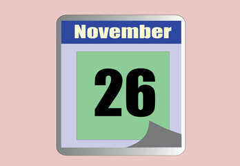 every day of November in different colors