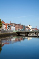 Fototapeta na wymiar Bridge Over The River Lee; Cork City, County Cork, Ireland