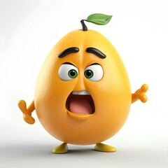 3D cartoon adorable fruit characters