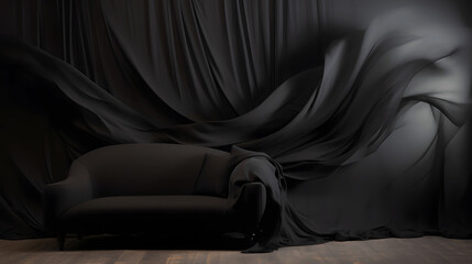 Black Silk Backdrop