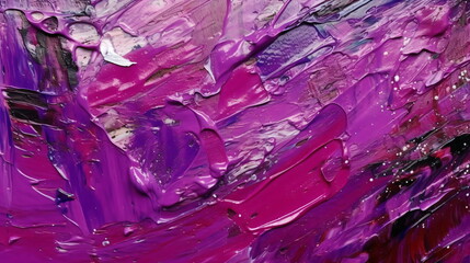 Glittering Neon - Translucent Purple Abstract Fragment