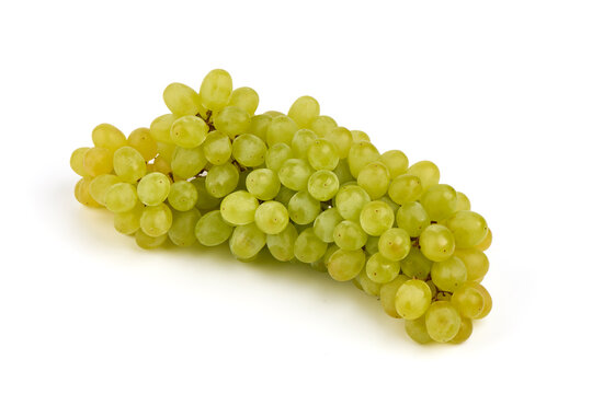 Fresh green grape, isolated on white background. High resolution image.