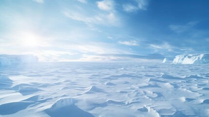 Fototapeta premium landscape arctic desert frigid illustration cold climate, tundra nature, cold novaya landscape arctic desert frigid