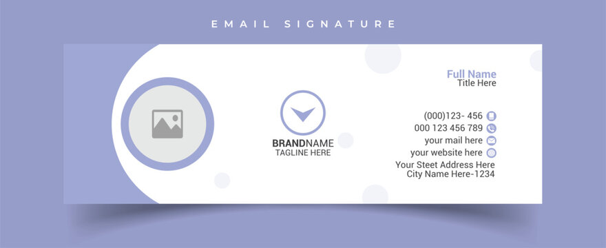 email signature template or corporate email signature