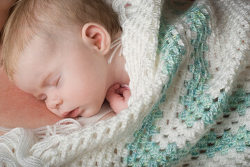 A Sleeping Baby; Alberta, Canada