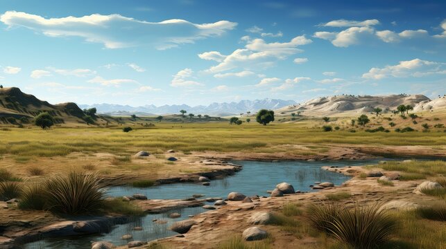 mountain semi desert grasslands illustration natural cloud, sunsunlight weather, rock storm mountain semi desert grasslands