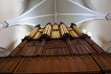 Organ Pipes In Down Cathedral; Downpatrick County Down Ireland