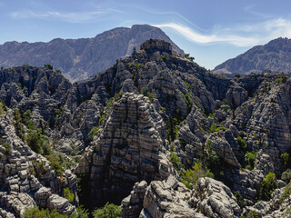 wild, frightening, dangerous and deadly mountainous region