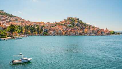 Boat and city view - Šibenik - Croatia