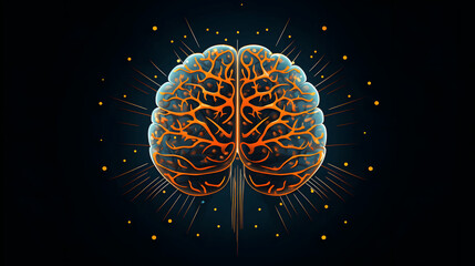 Illustration of an Brain ai 