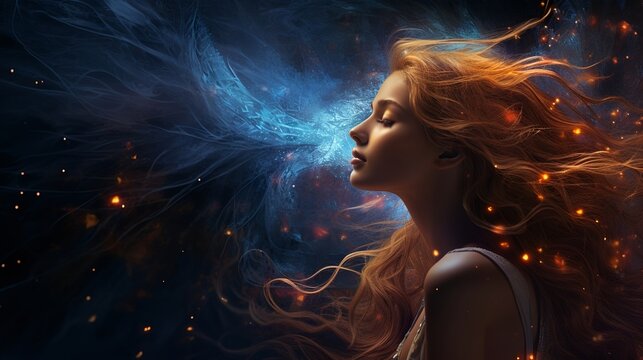 Celestial Whispers, cosmic echoes, interstellar secrets (Generative AI)