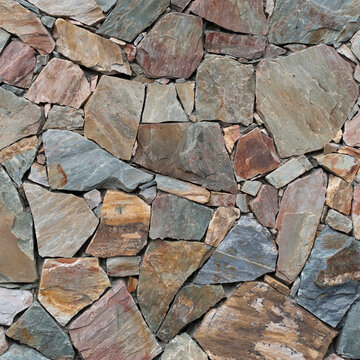 Flat Rock Laid For A Path; Alberta, Canada