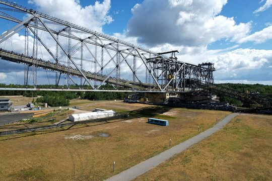lichterfeld-Schacksdorf, Besucherbergwerk, F&ouml;rderbr&uuml;cke F60 2023
