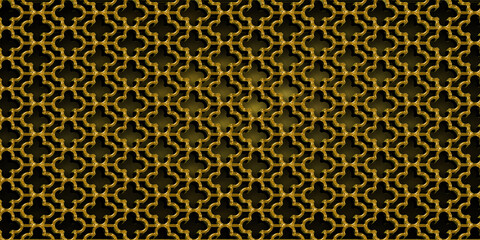 Yellow and Brown color seamless geometric pattern background with Blur effect