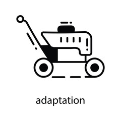 Adaptation doodle Icon Design illustration. Agriculture Symbol on White background EPS 10 File