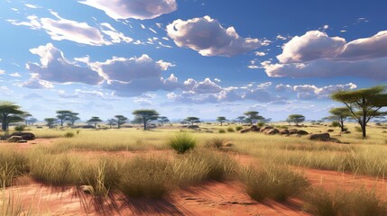 nature kalahari plains grassy illustration desert dry, view arid, savannah wild nature kalahari plains grassy