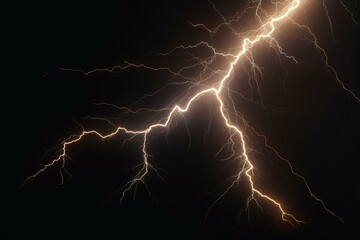 animated lightning strike. Generative AI