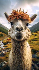 Obraz premium Llama Landscape