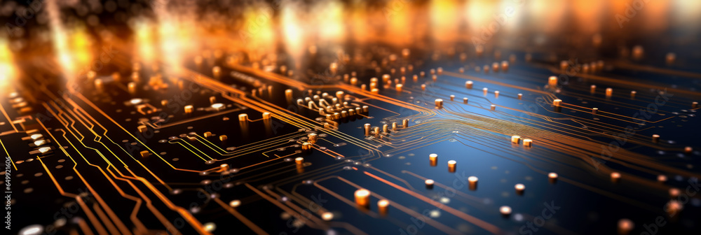 Aufkleber electronic computer hardware technology. integrated communication processor.