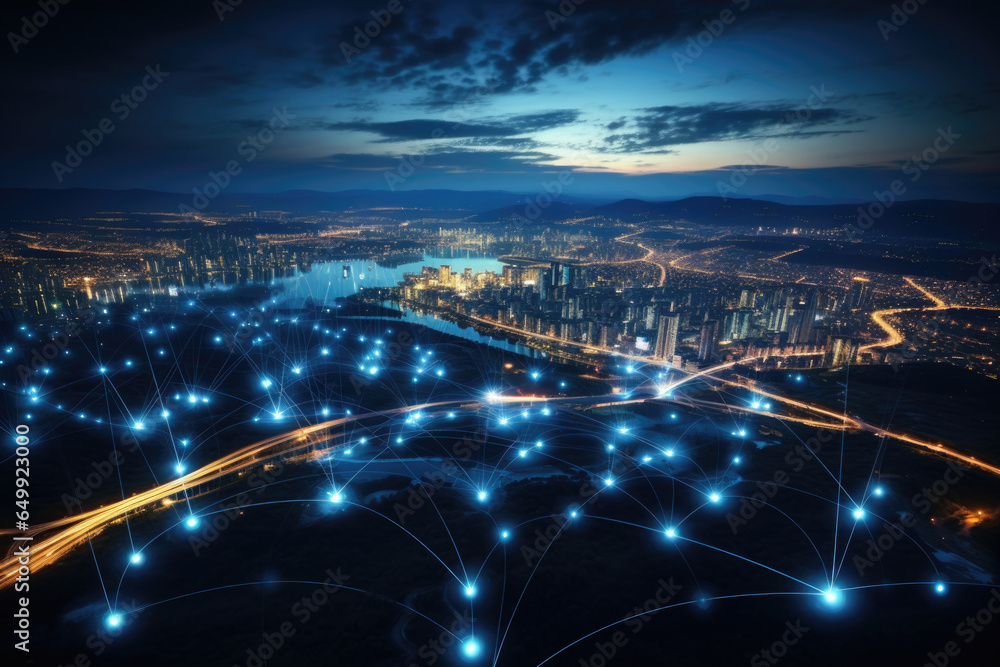 Poster a network of smart grid technologies optimizing energy distribution from renewable sources. generati