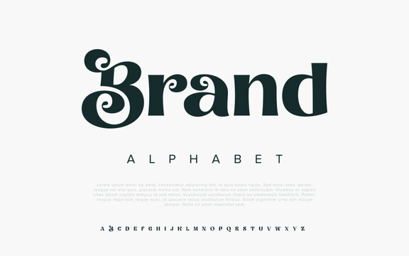 Brand luxury elegant typography vintage serif font wedding invitation logo music fashion property