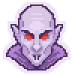 Vampier Pixel Icon Vector