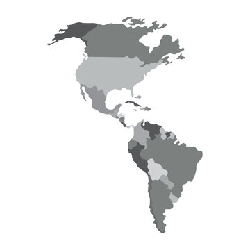 america map monochrome icon
