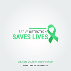 Unite for a Cause. Vector Background Liver Cancer Awareness