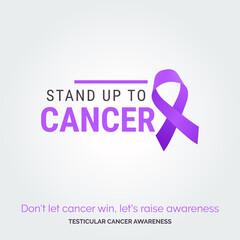 Creative Path to Testicular Cancer Awareness. Vector Background Drive
