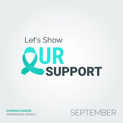 Vector Background for Change. Ovarian Cancer Awareness